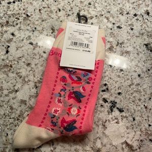 Vera Bradley Hacienda cross stitch socks NWT. 2 pairs available, $7 each